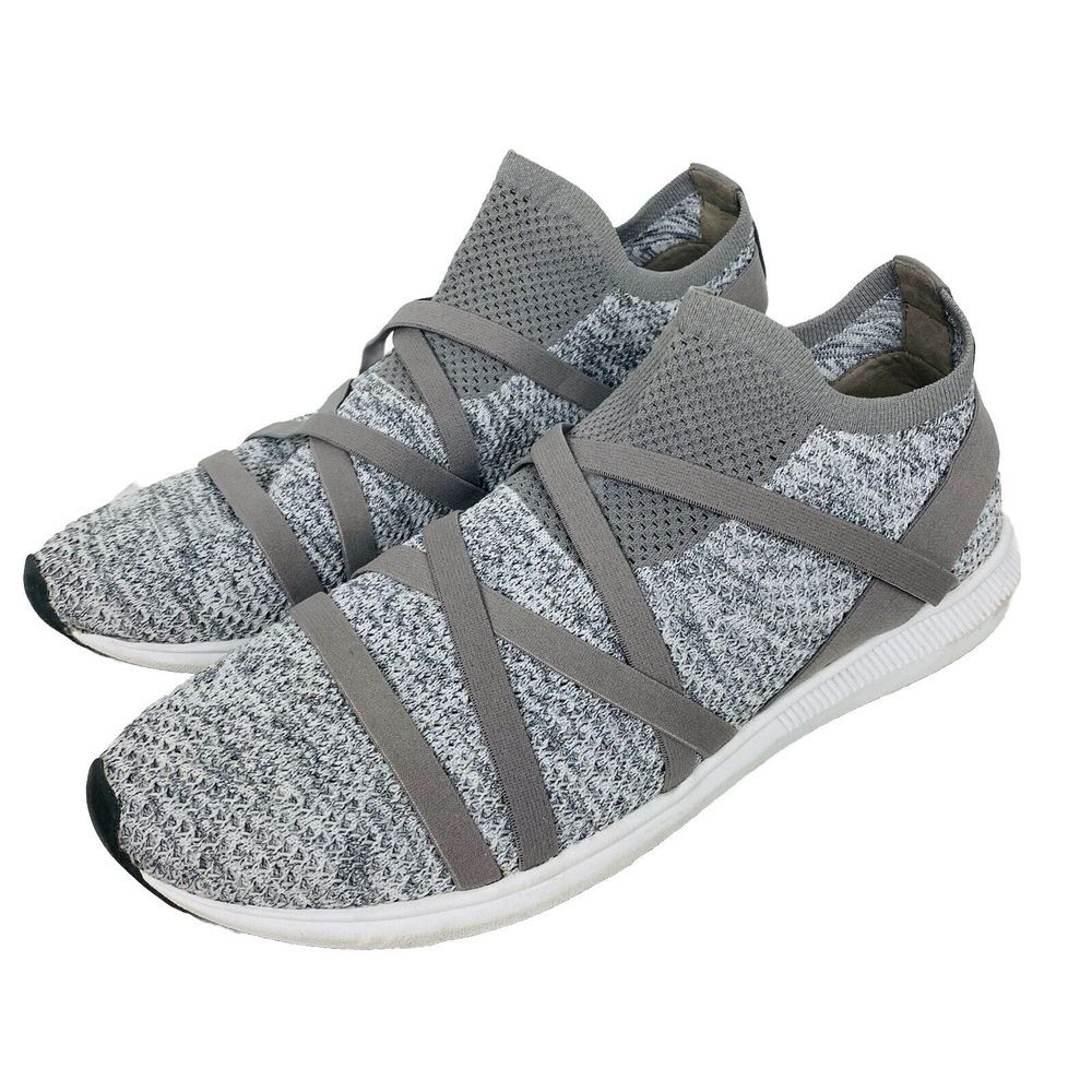 EILEEN FISHER Xanady Sustainable Mesh Slip On Sneaker Size 10 Gray Elastic Strap